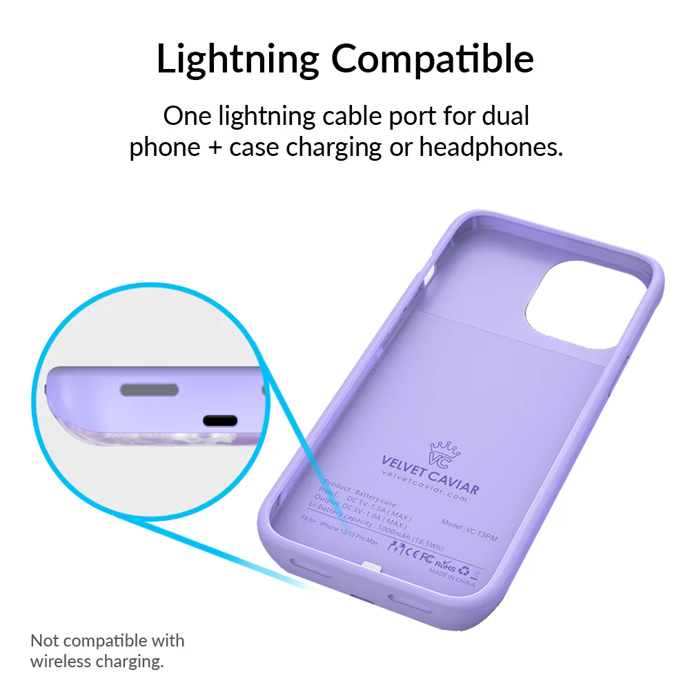 Purple Tie Dye iPhone Charging Case - Image 24