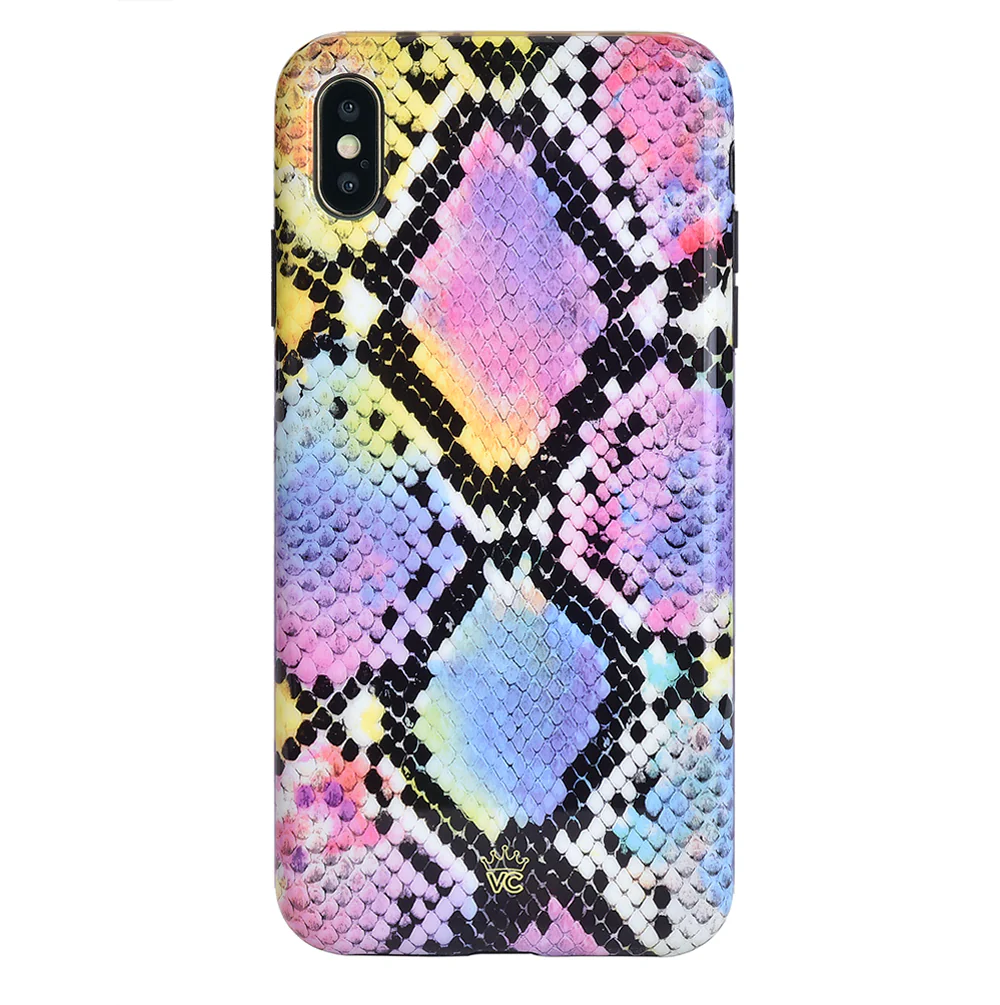 Neon Snakeskin iPhone Case - Image 36
