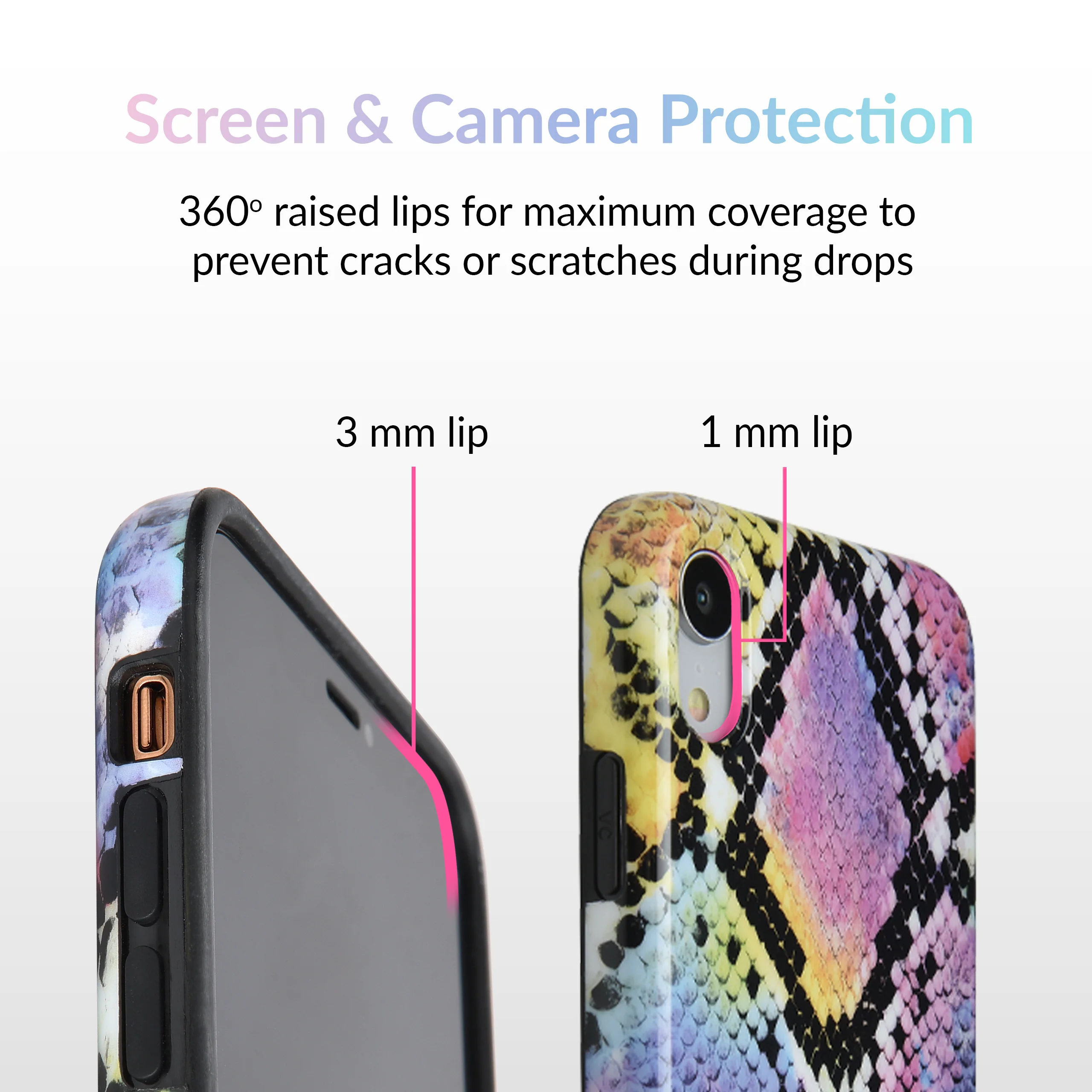 Neon Snakeskin iPhone Case - Image 45