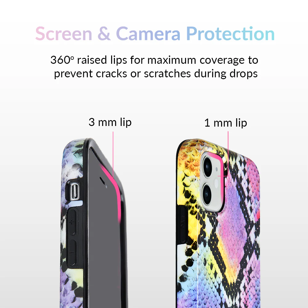 Neon Snakeskin iPhone Case - Image 51