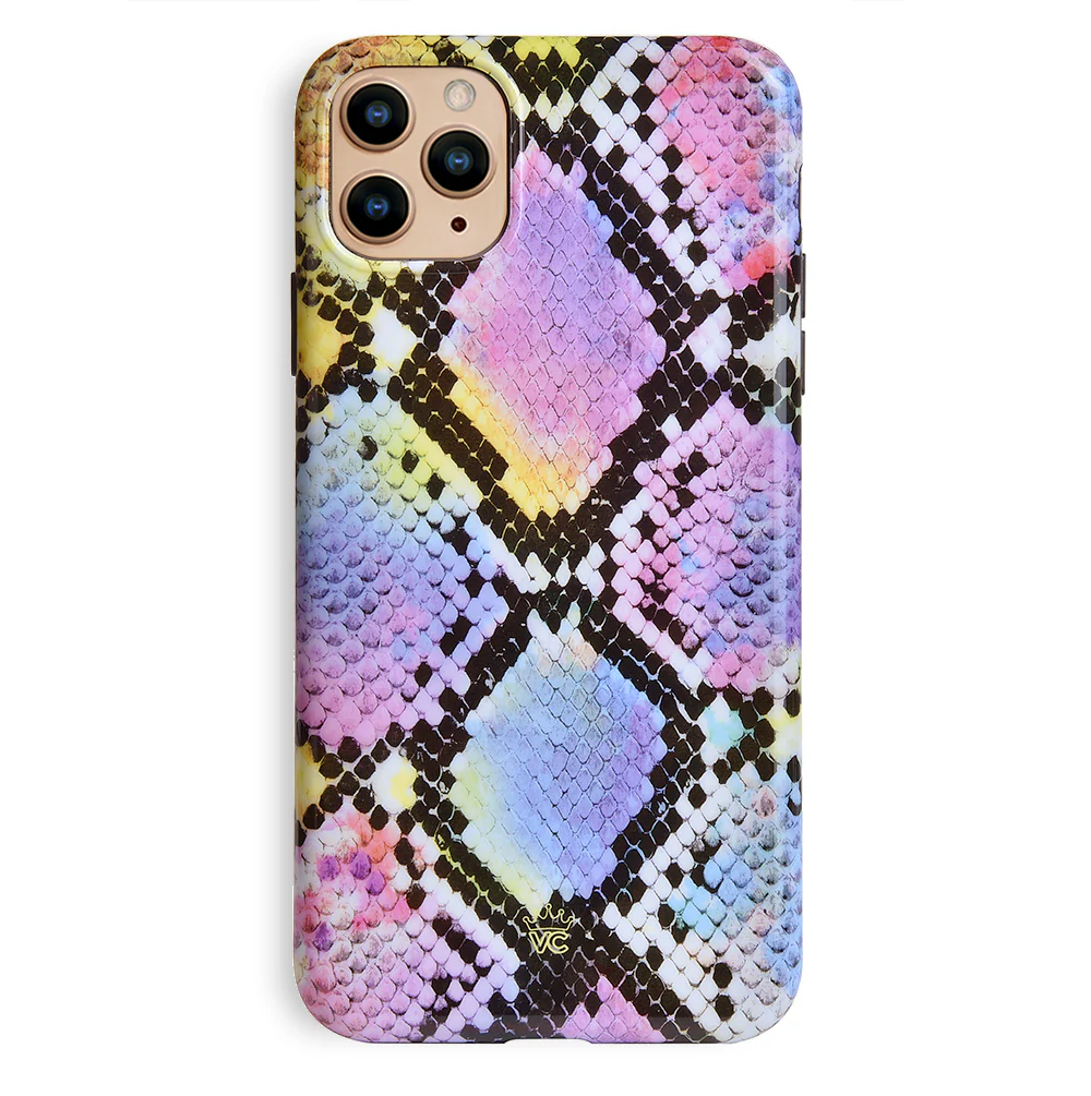 Neon Snakeskin iPhone Case - Image 60
