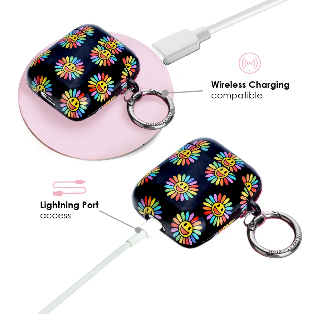 Rainbow Smiley AirPods Case - Image 4