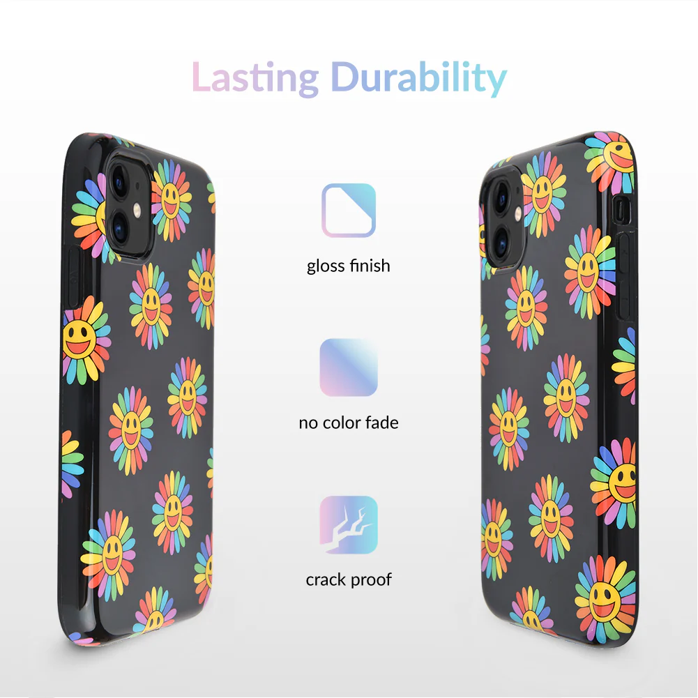 Rainbow Smiley iPhone Case - Image 23
