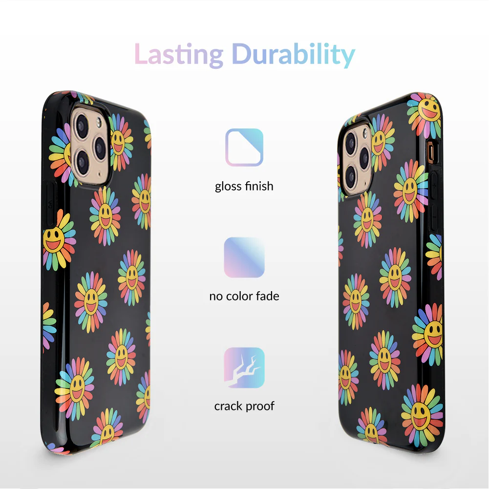 Rainbow Smiley iPhone Case - Image 29