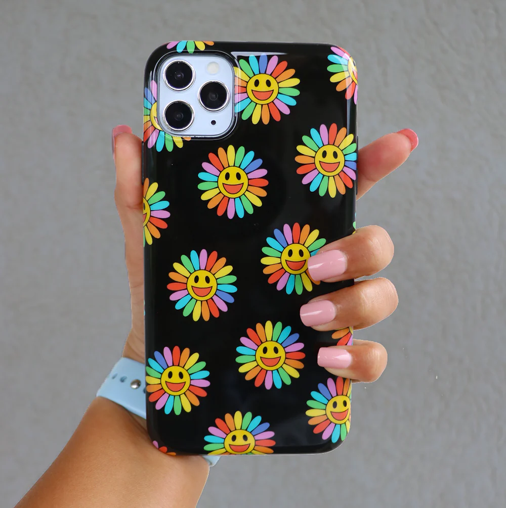 Rainbow Smiley iPhone Case - Image 32