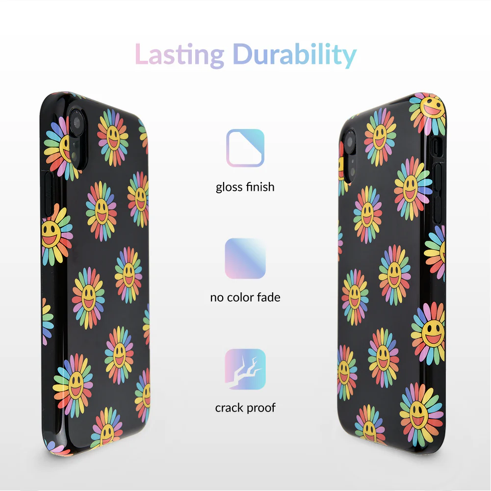 Rainbow Smiley iPhone Case - Image 41