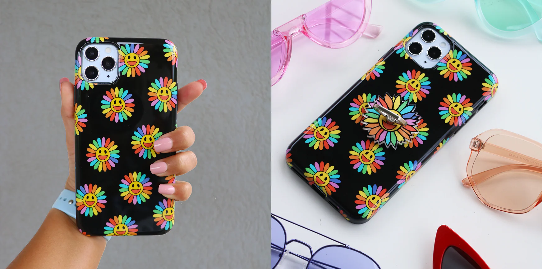 Rainbow Smiley iPhone Case - Image 51
