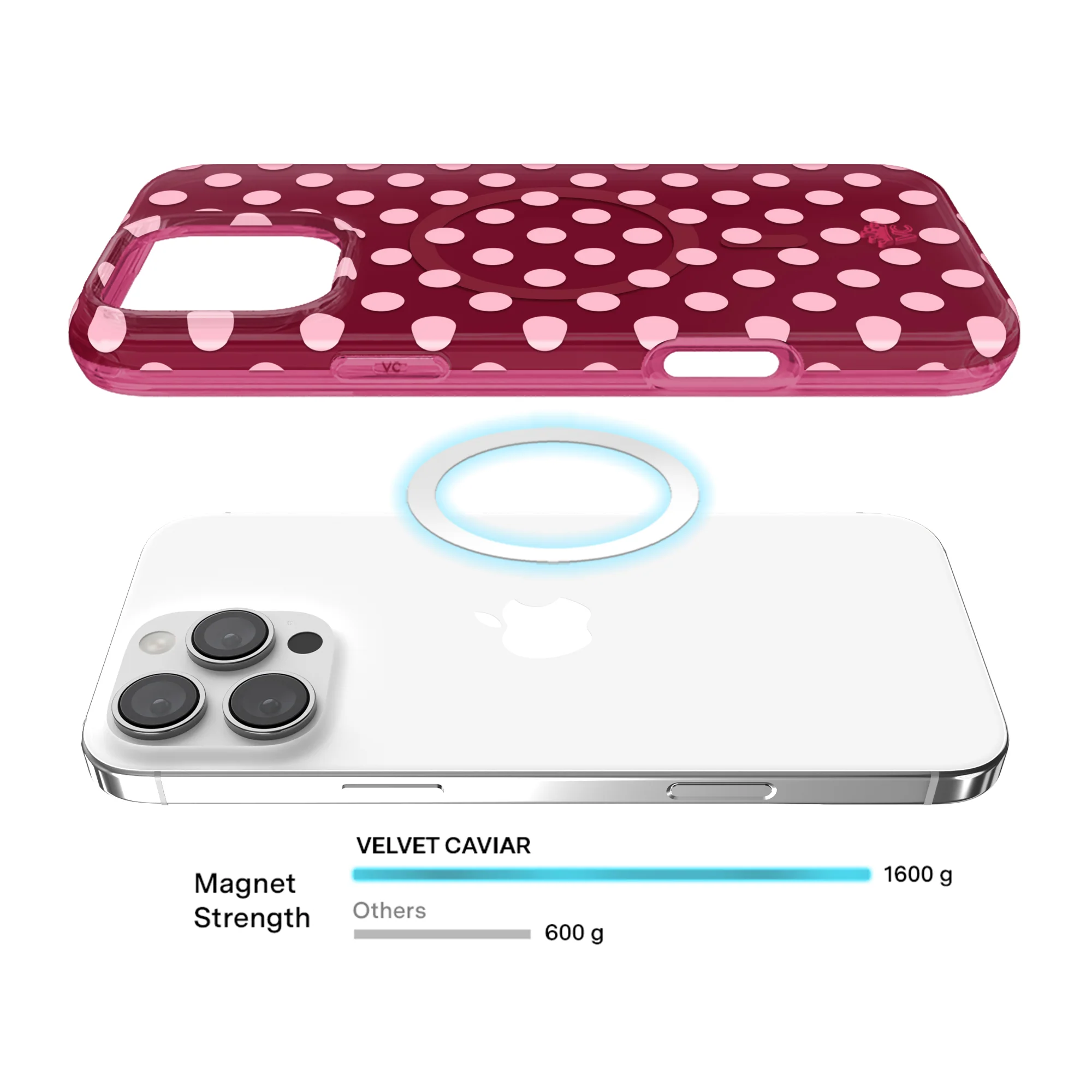 Raspberry Polka Dot iPhone Case - Image 24