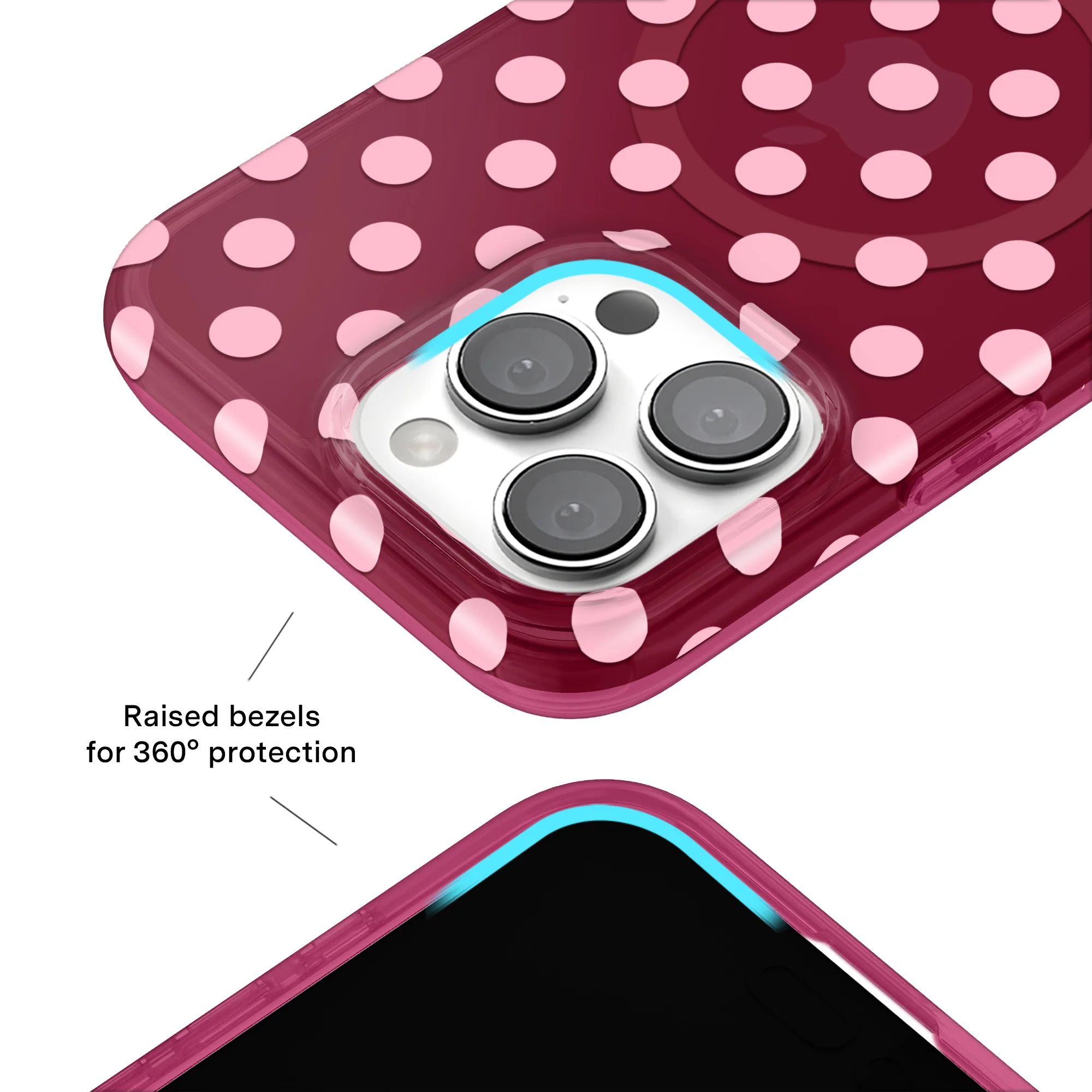 Raspberry Polka Dot iPhone Case - Image 28