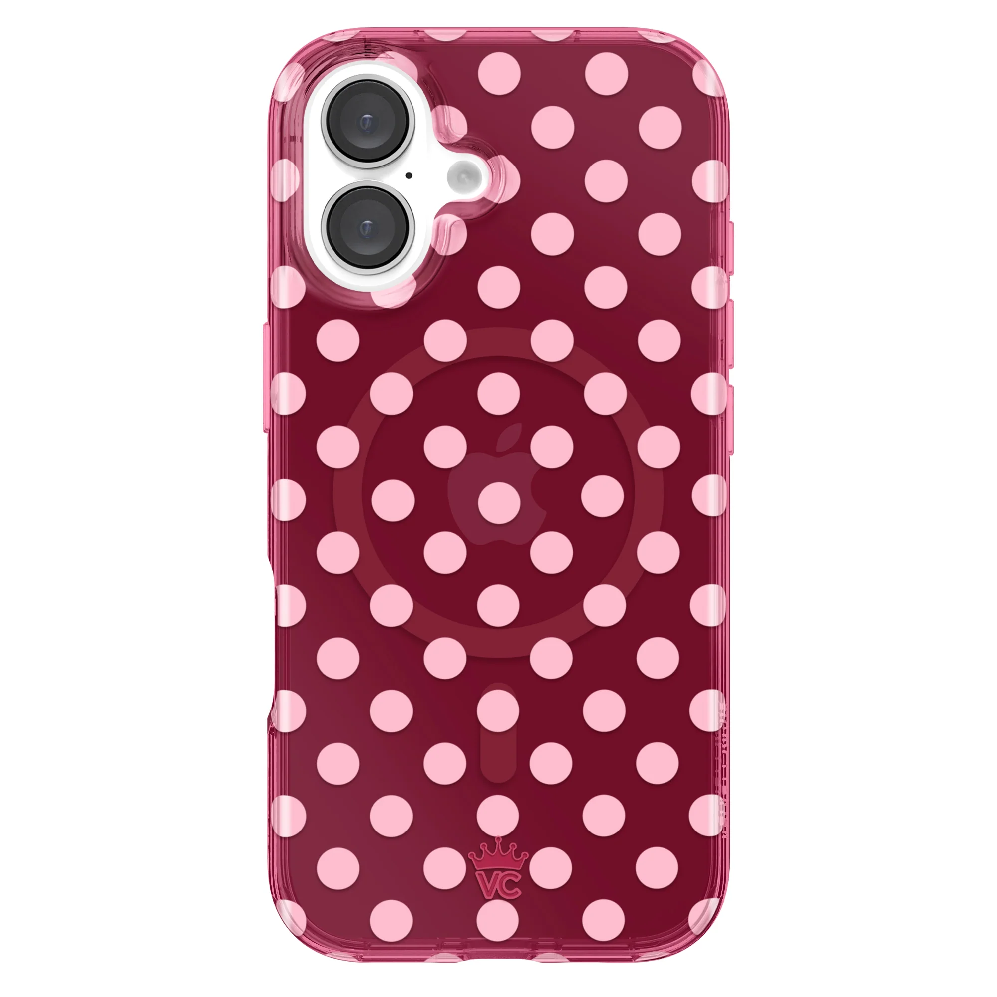 Raspberry Polka Dot iPhone Case - Image 36