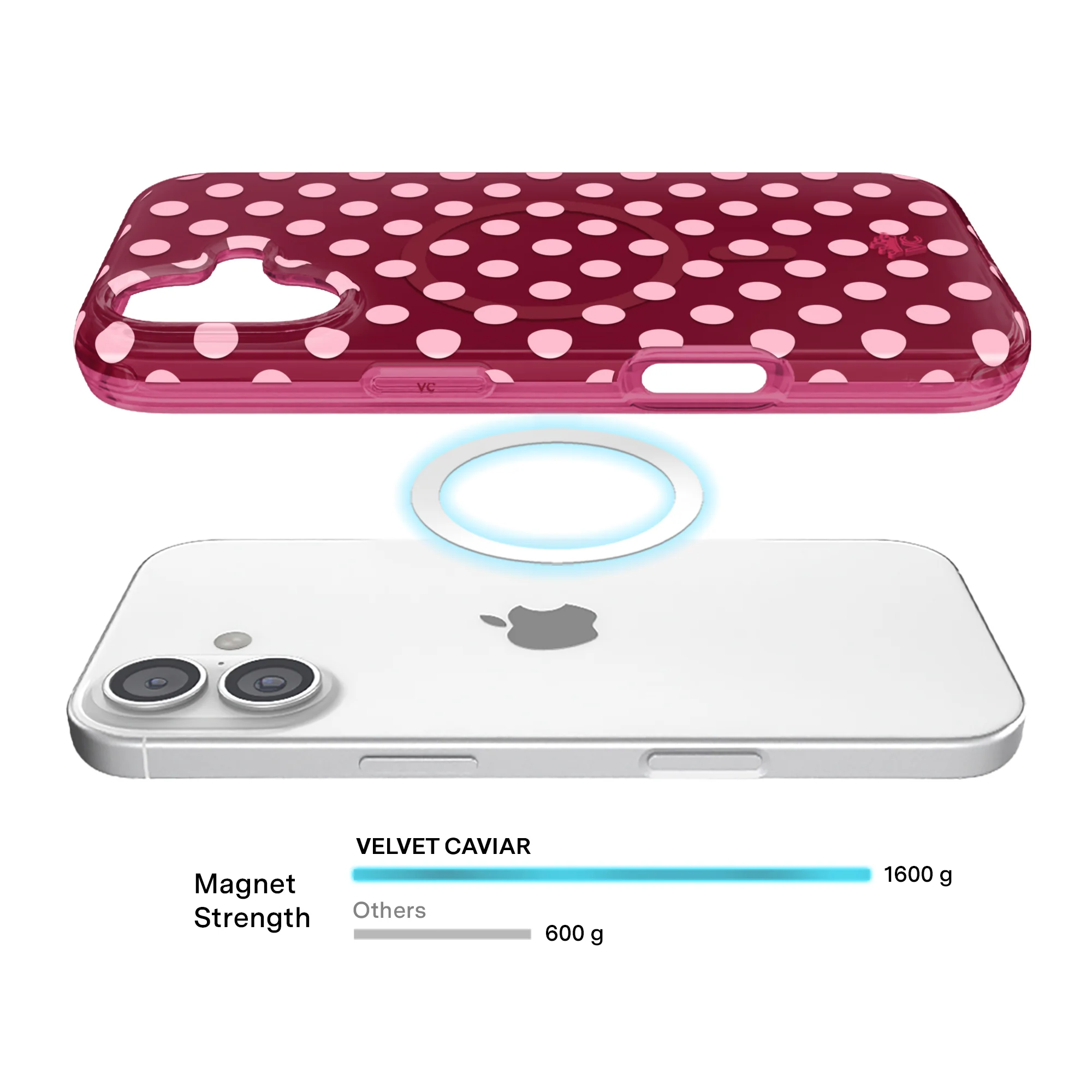 Raspberry Polka Dot iPhone Case - Image 39