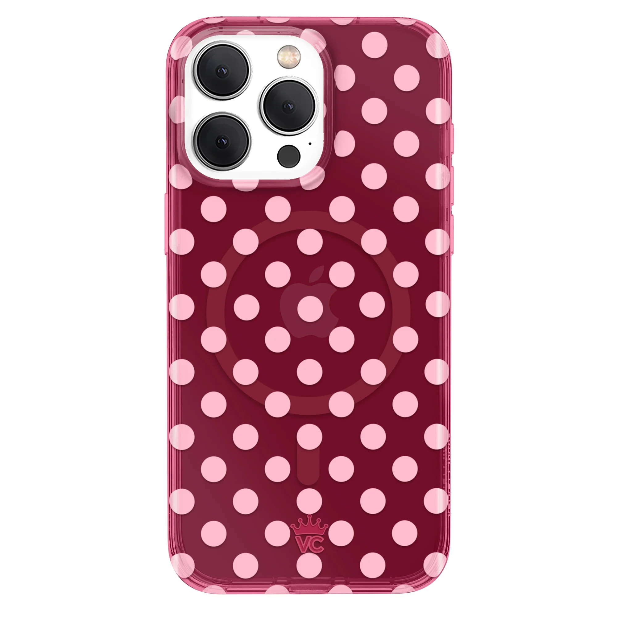 Raspberry Polka Dot iPhone Case - Image 41
