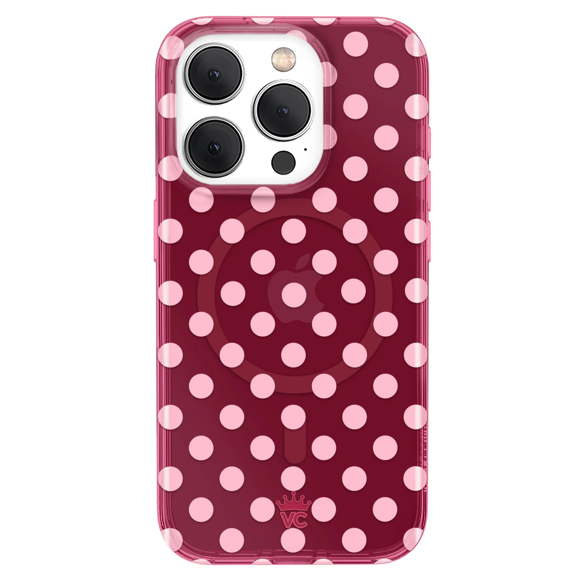 Raspberry Polka Dot iPhone Case - Image 46