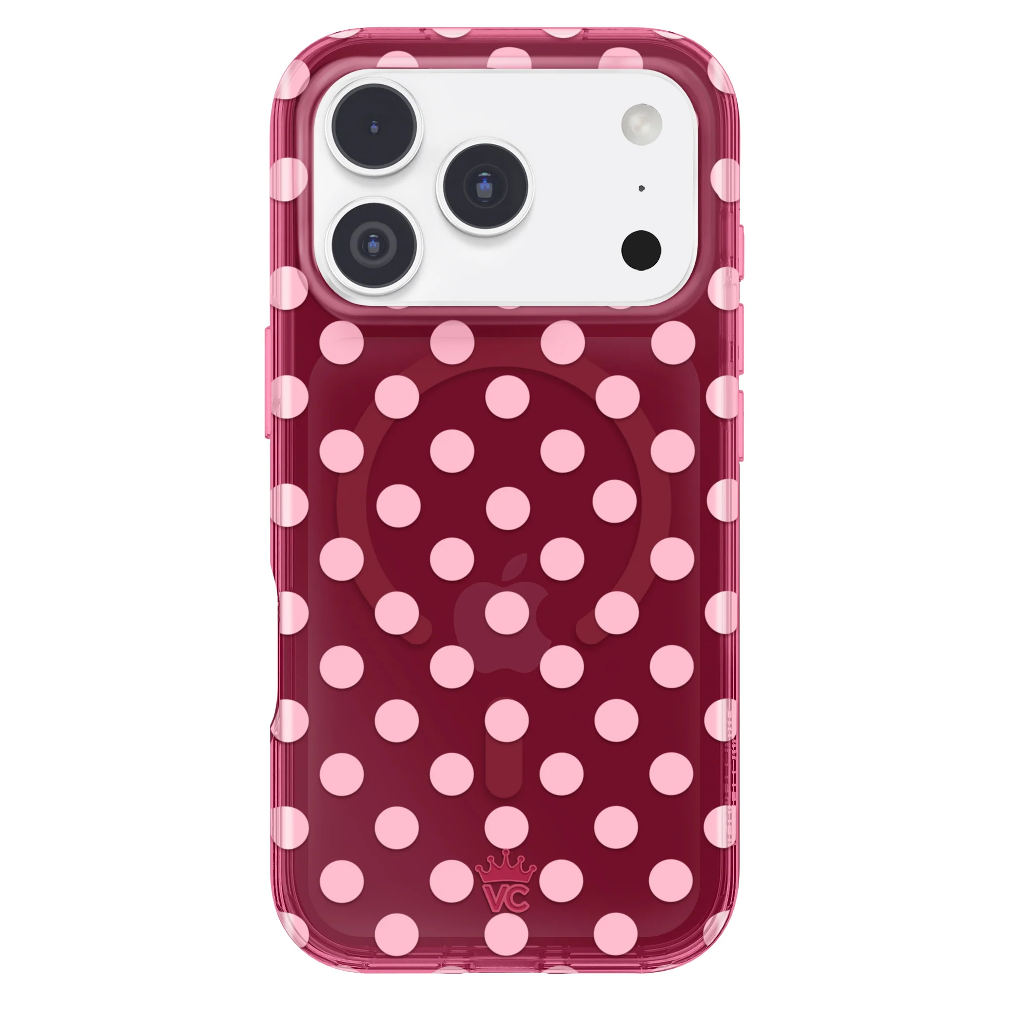 Raspberry Polka Dot iPhone Case - Image 6