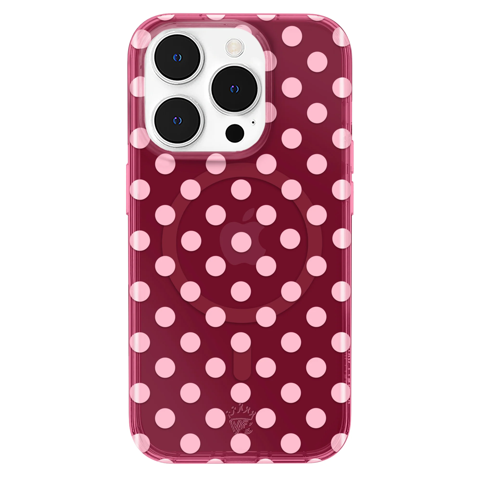 Raspberry Polka Dot iPhone Case - Image 66
