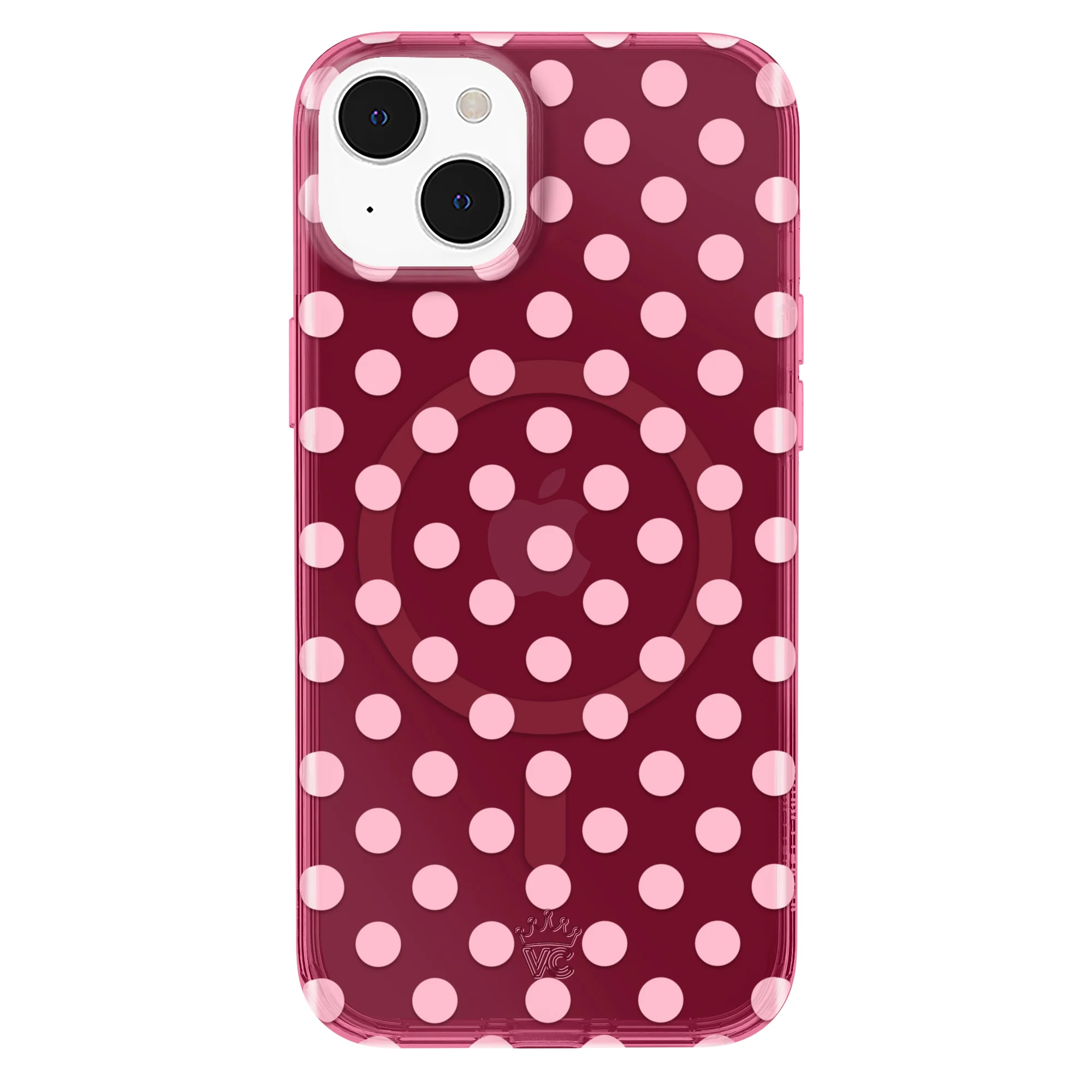 Raspberry Polka Dot iPhone Case - Image 76