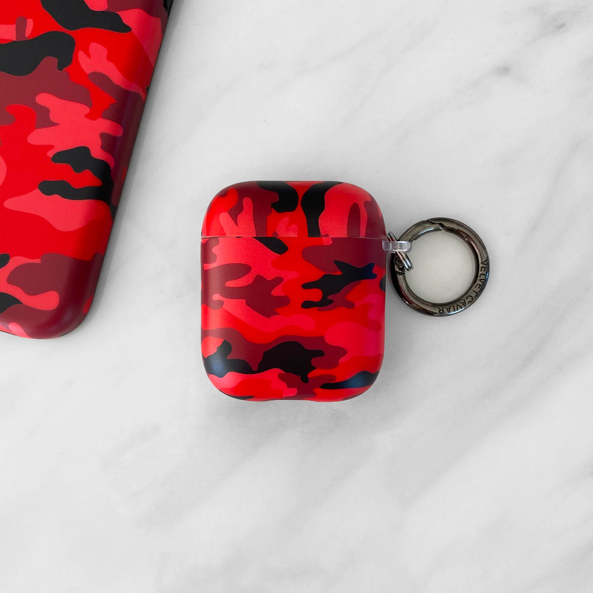 Red Camo Airpods Case - Image 2