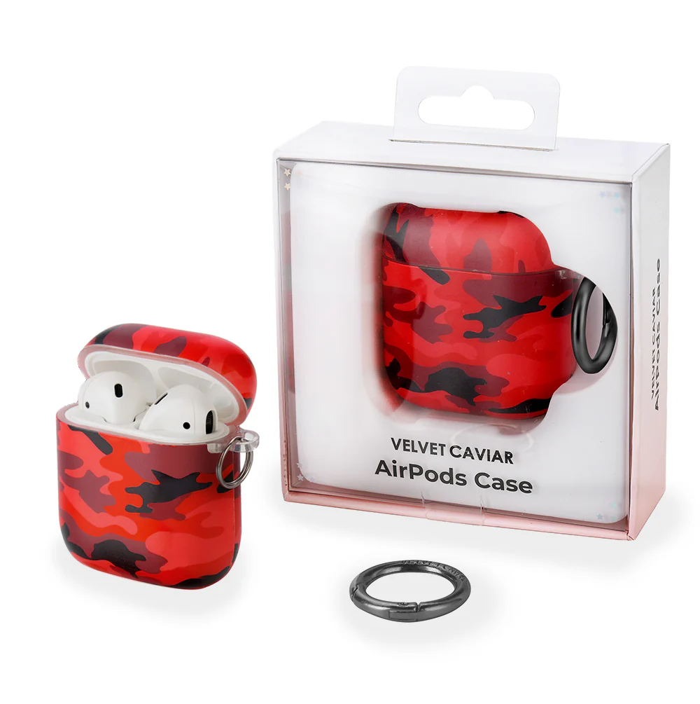 Red Camo Airpods Case - Image 4