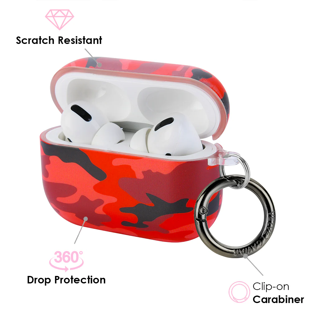 Red Camo Airpods Case - Image 7