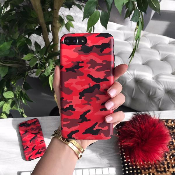 Red Camo iPhone Case - Image 16