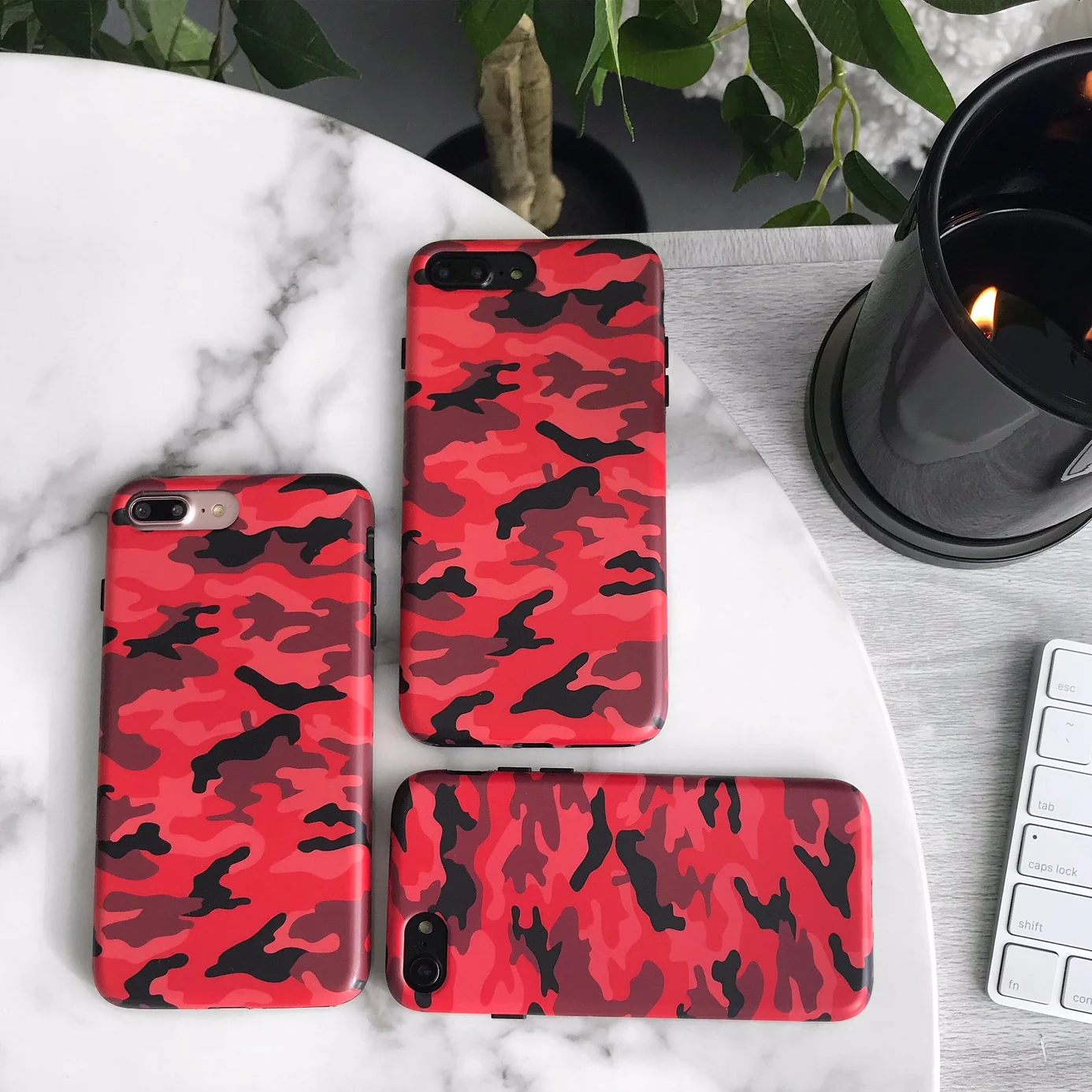 Red Camo iPhone Case - Image 40