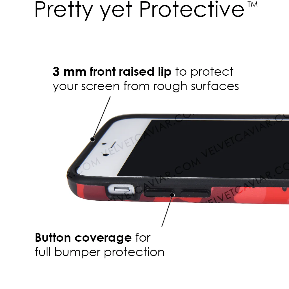 Red Camo iPhone Case - Image 43