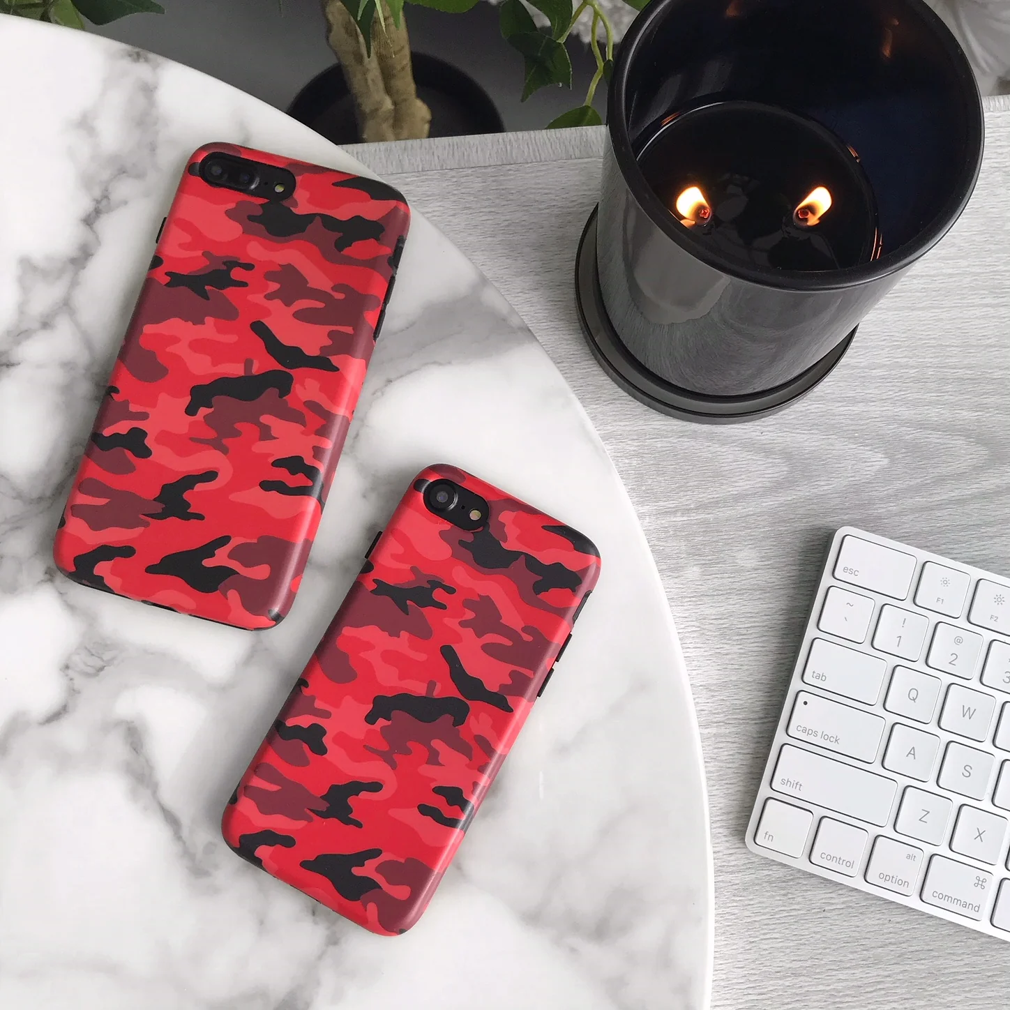 Red Camo iPhone Case - Image 46