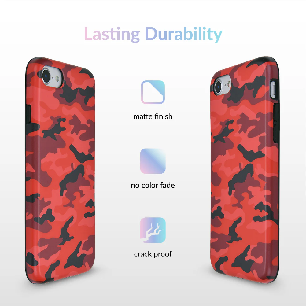 Red Camo iPhone Case - Image 5