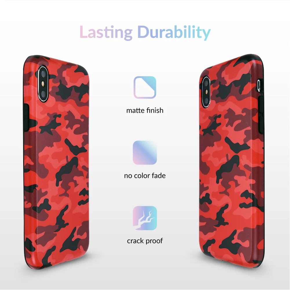 Red Camo iPhone Case - Image 55