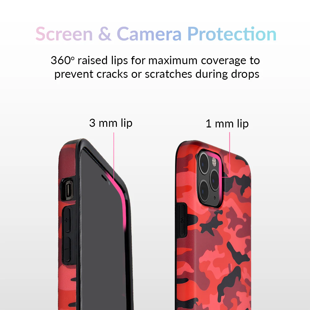 Red Camo iPhone Case - Image 68