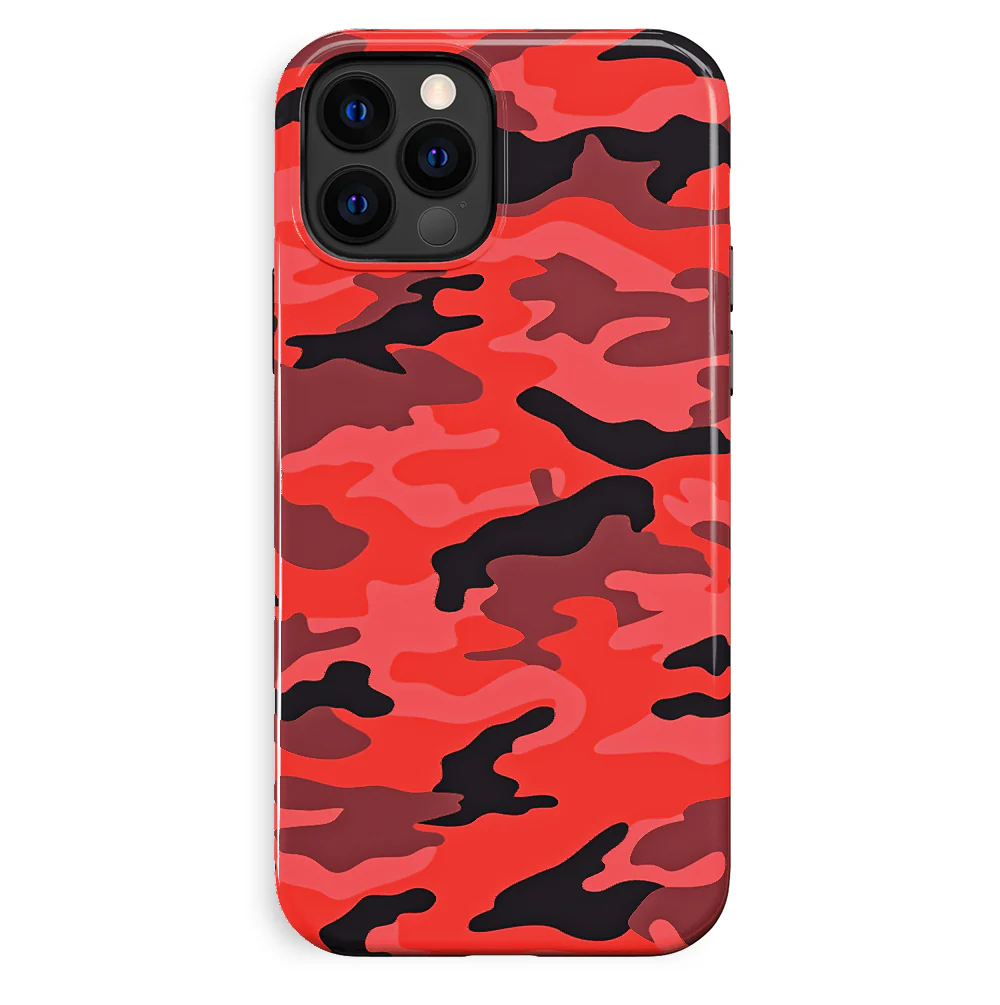Red Camo iPhone Case - Image 77