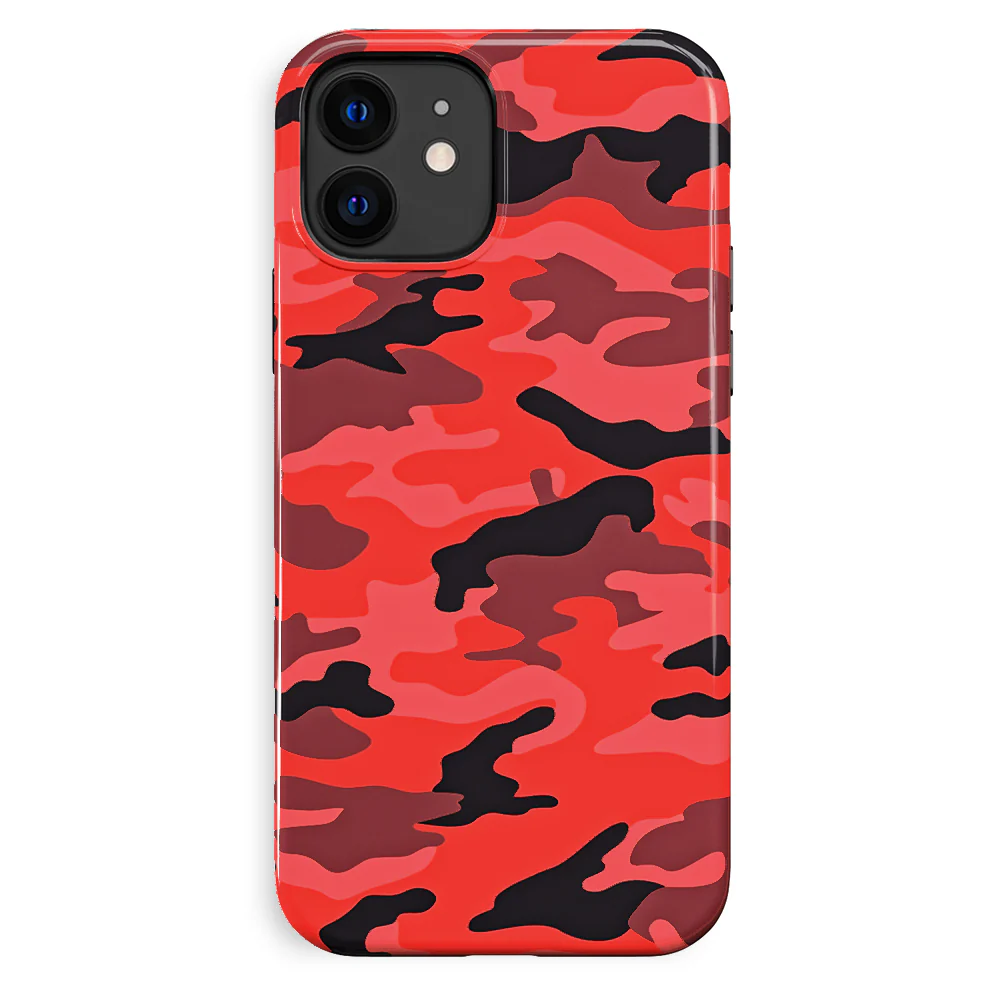 Red Camo iPhone Case - Image 87