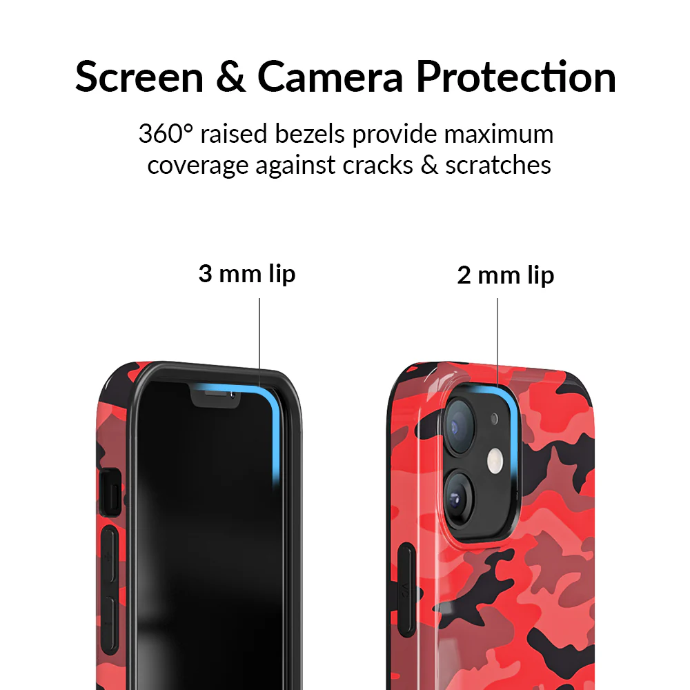 Red Camo iPhone Case - Image 88