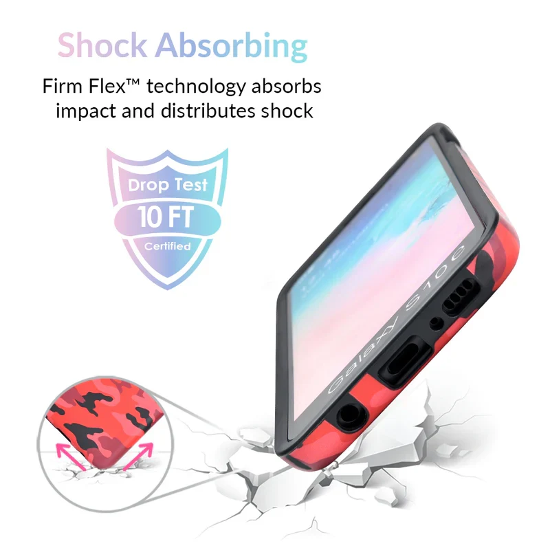 Red Camo Samsung Galaxy Case - Image 36
