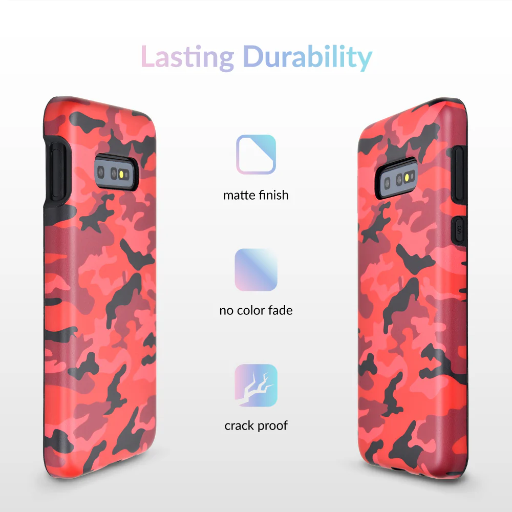 Red Camo Samsung Galaxy Case - Image 37