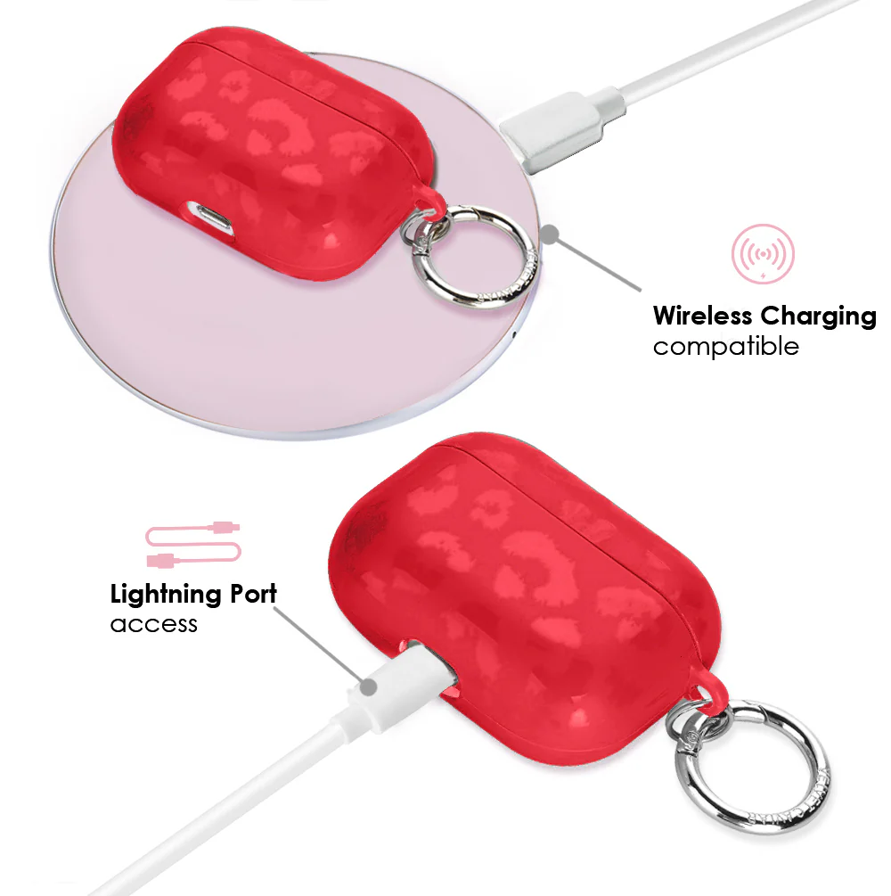 Red Hot Leopard AirPod Case - Image 14