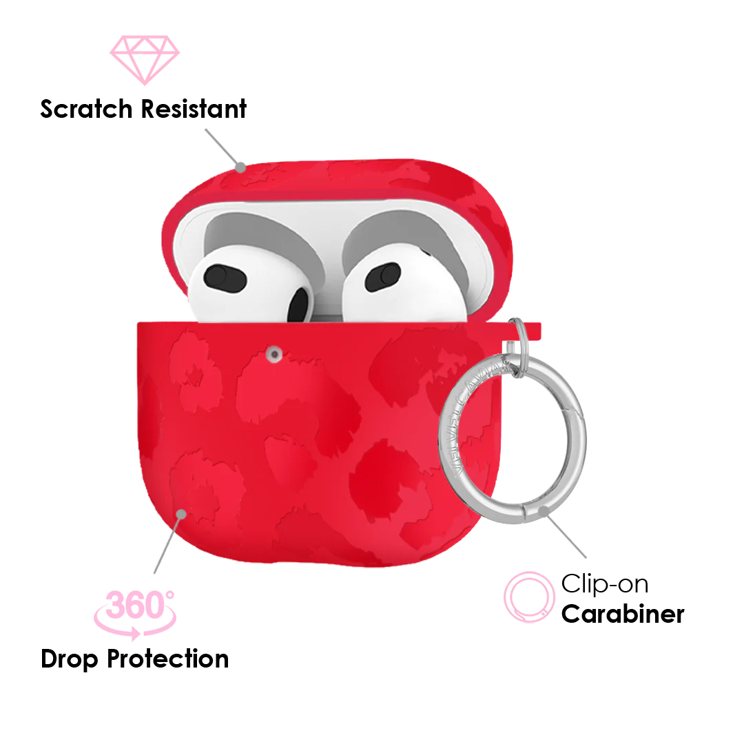 Red Hot Leopard AirPod Case - Image 18