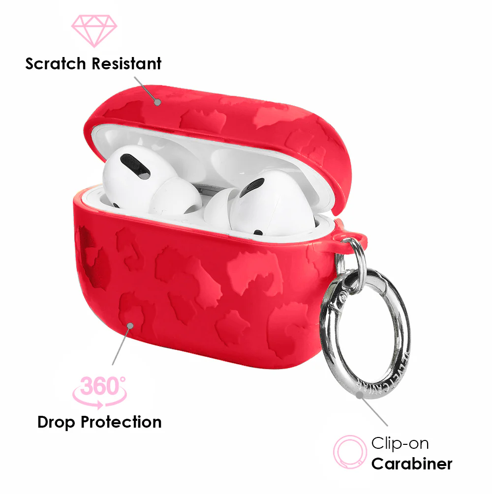 Red Hot Leopard AirPod Case - Image 8