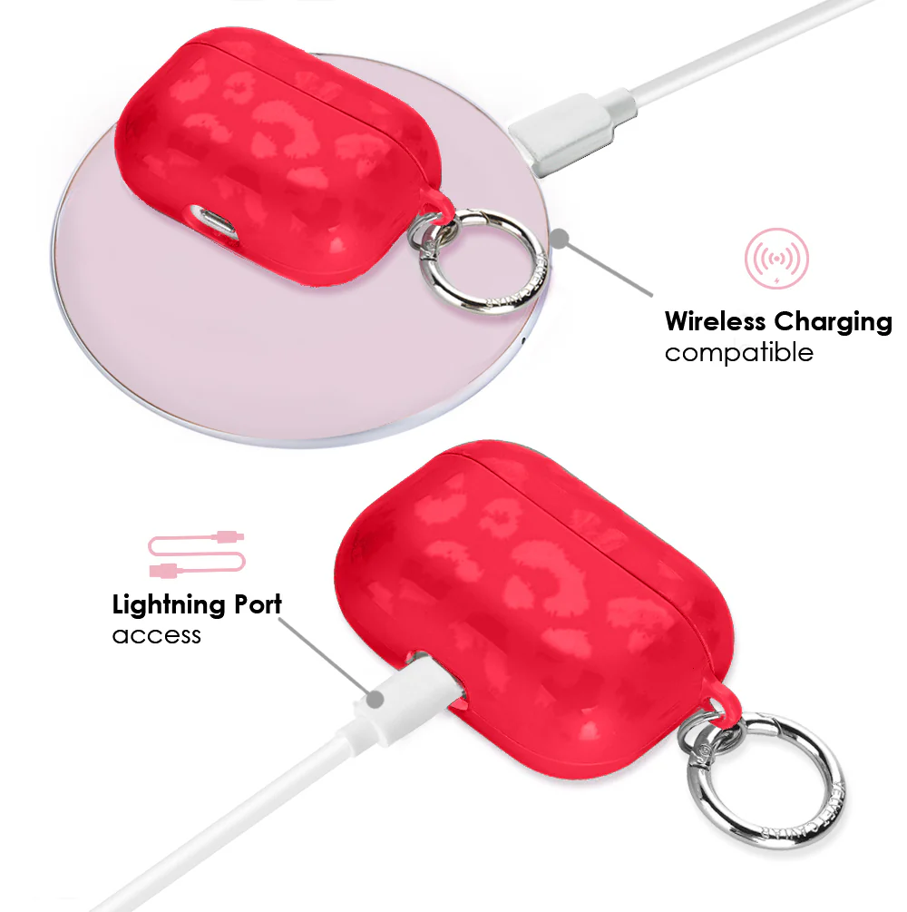 Red Hot Leopard AirPod Case - Image 9