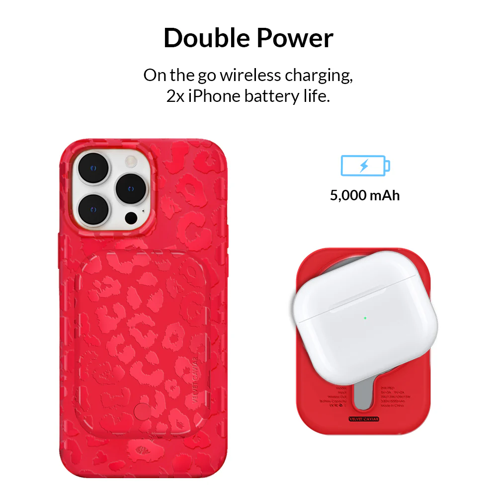 Red Hot Leopard MagSafe Battery Power Pack - Image 3