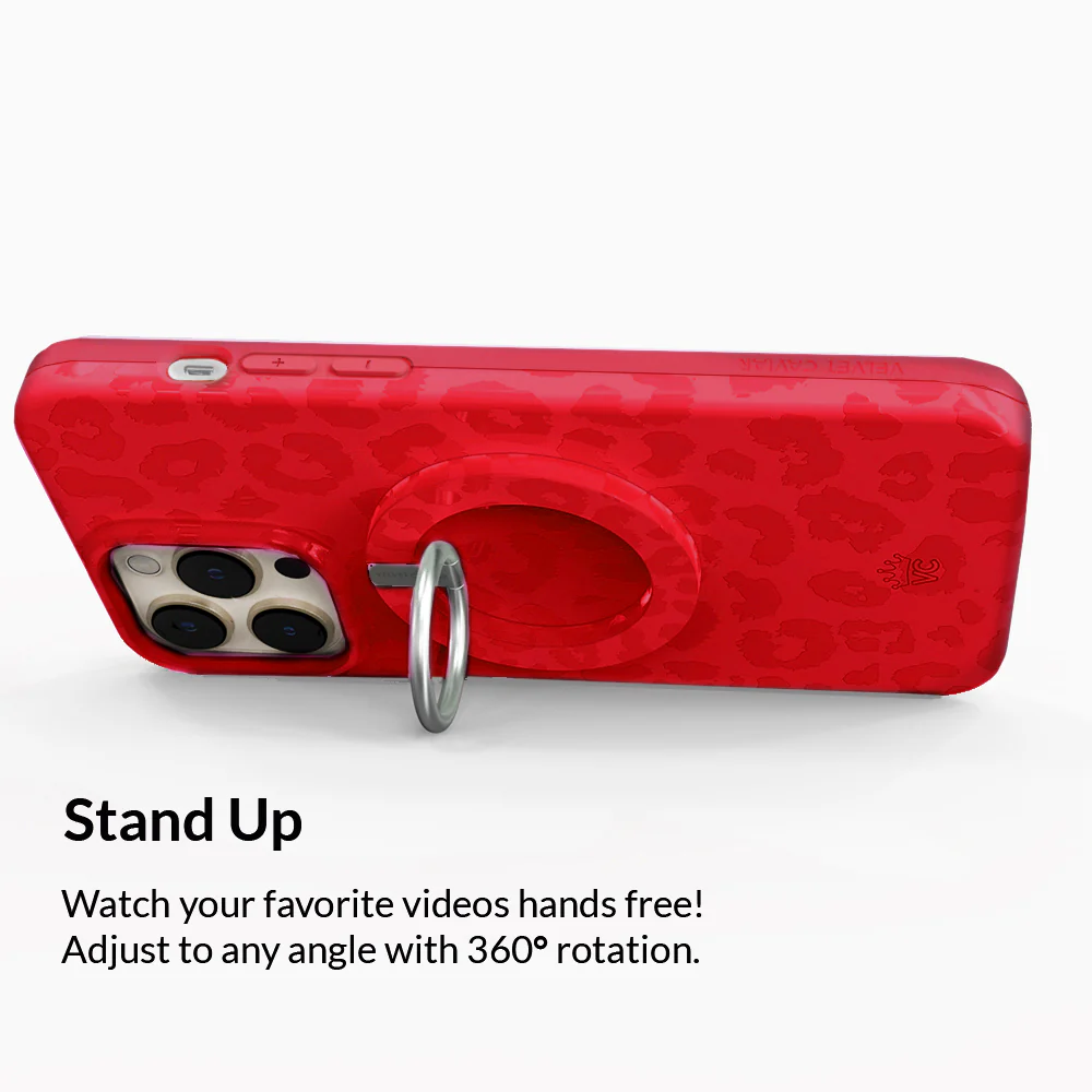 Red Hot Leopard MagSafe Grip Ring - Image 4