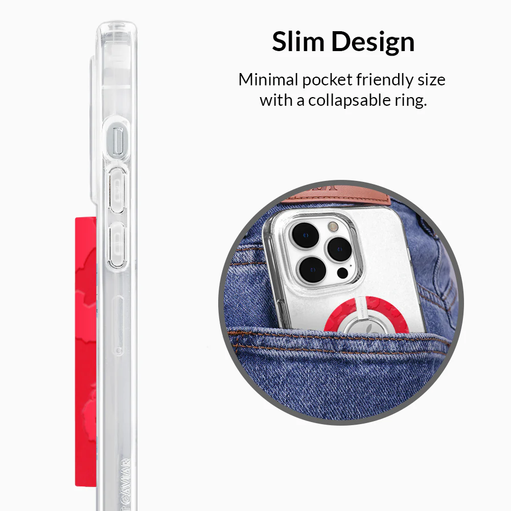 Red Hot Leopard MagSafe Grip Ring - Image 5