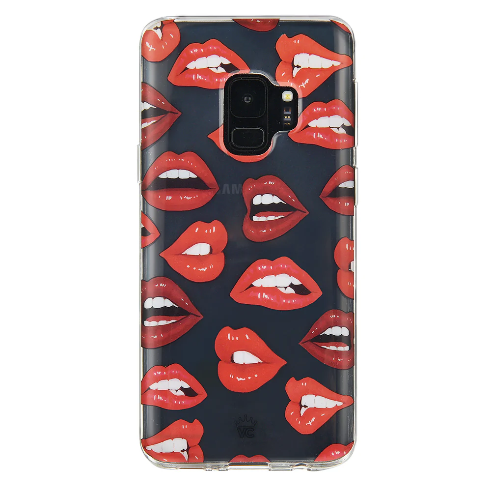 Red Lips Samsung Galaxy Clear Case - Image 11