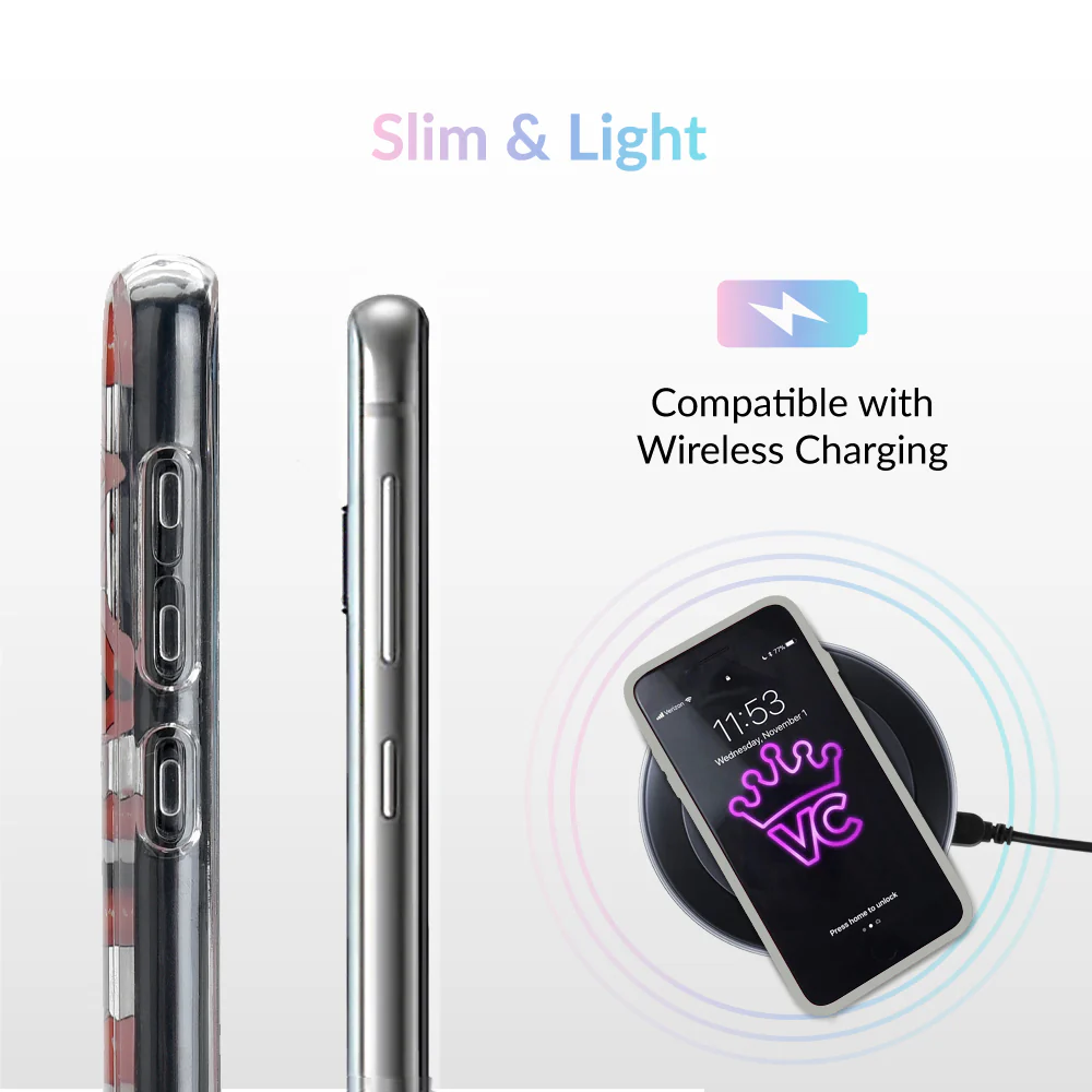 Red Lips Samsung Galaxy Clear Case - Image 37