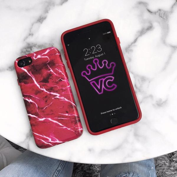 Red Velvet Marble iPhone Case - Image 33