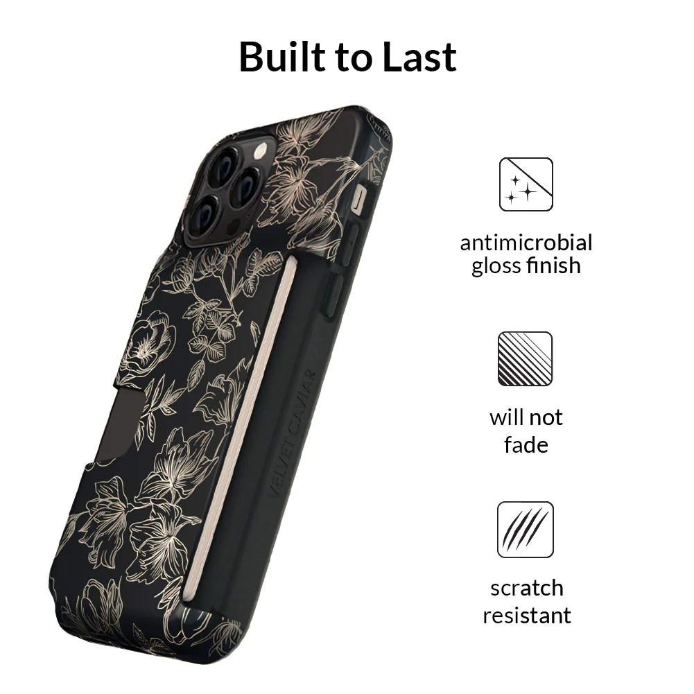 Floral Rose Gold iPhone Wallet Case - Image 120