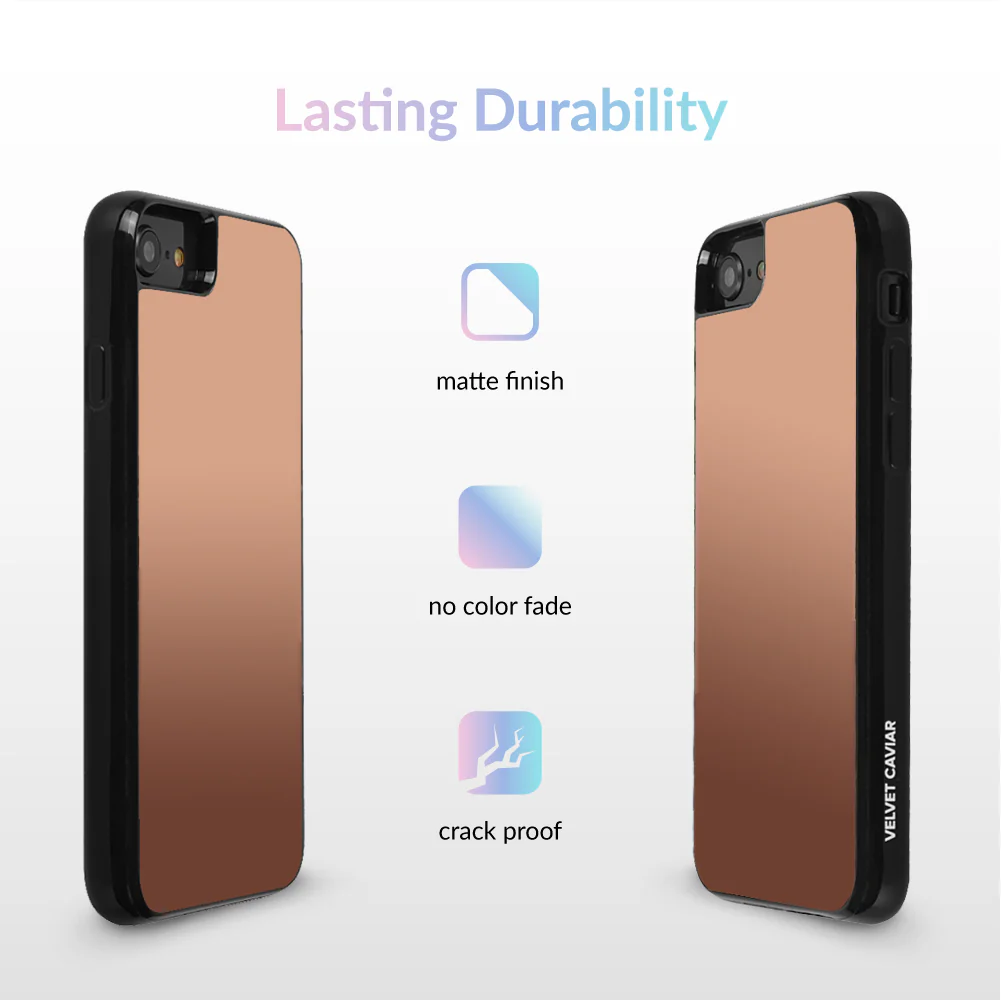 Rose Gold Reflective Mirror iPhone Case - Image 11