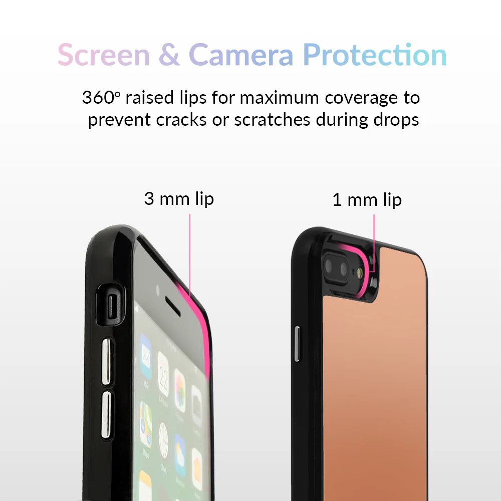 Rose Gold Reflective Mirror iPhone Case - Image 15