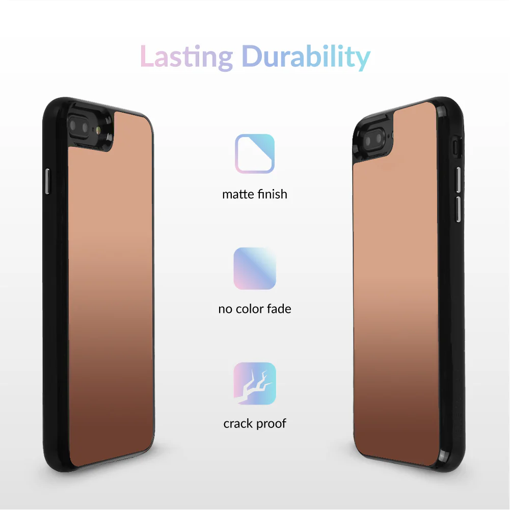 Rose Gold Reflective Mirror iPhone Case - Image 23