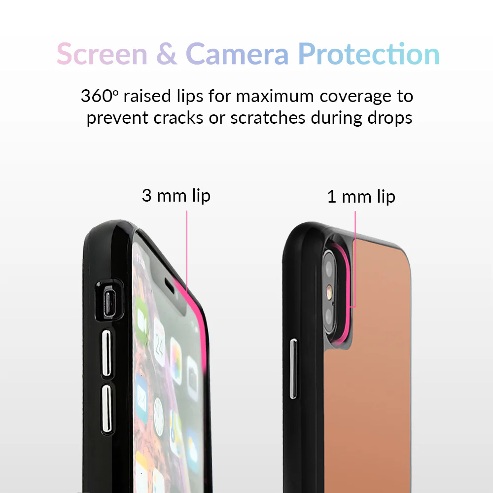 Rose Gold Reflective Mirror iPhone Case - Image 33